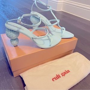 New CULT GAIA Sky blue Eden heels Size US 8
